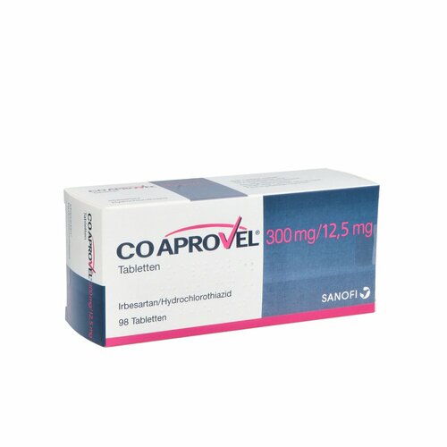COAPROVEL 300 mg/12,5 mg Tabletten, 98 Stk., Orifarm GmbH