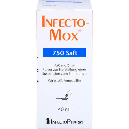 INFECTOMOX 750 Trockensaft, 40 ml, Infectopharm Arzn.U.Consilium GmbH