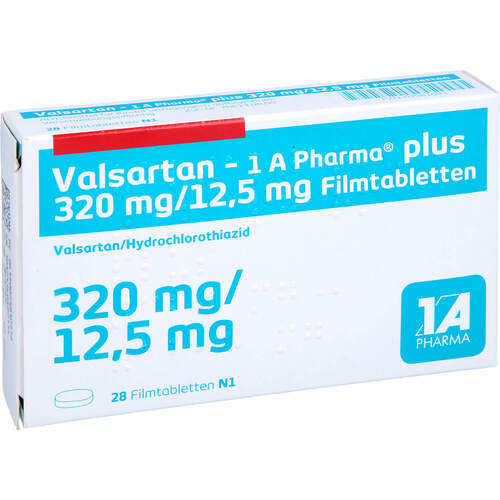 Valsartan - 1 A Pharma plus 320/12.5mg Filmtabl., 28 ST, 1 A Pharma GmbH