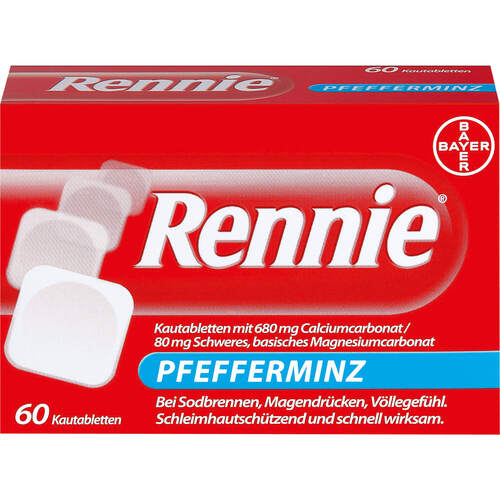 RENNIE Spearmint Kautabletten, 60 Stk., EMRA-MED Arzneimittel GmbH