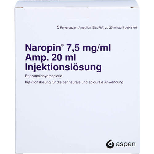 NAROPIN 7.5mg/ml, 5X20 ML,  Aspen Germany GmbH 