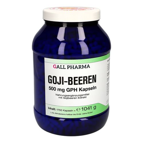 Goji-Beeren 500mg GPH Kapseln, 1750 Stk., Hecht-Pharma GmbH