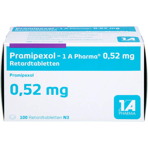 Pramipexol - 1 A Pharma 0.52 mg Retardtabletten, 100 Stk., 1 A Pharma GmbH