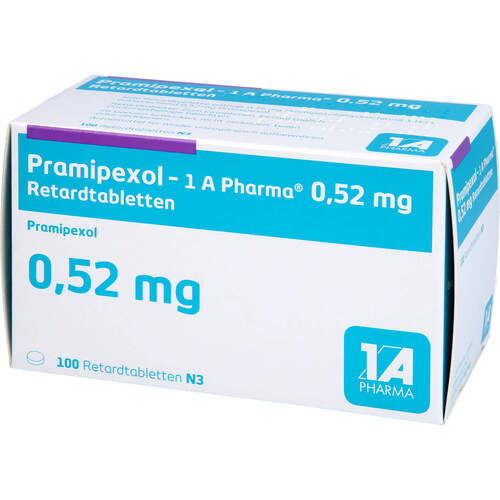 Pramipexol - 1 A Pharma 0.52 mg Retardtabletten, 100 Stk., 1 A Pharma GmbH
