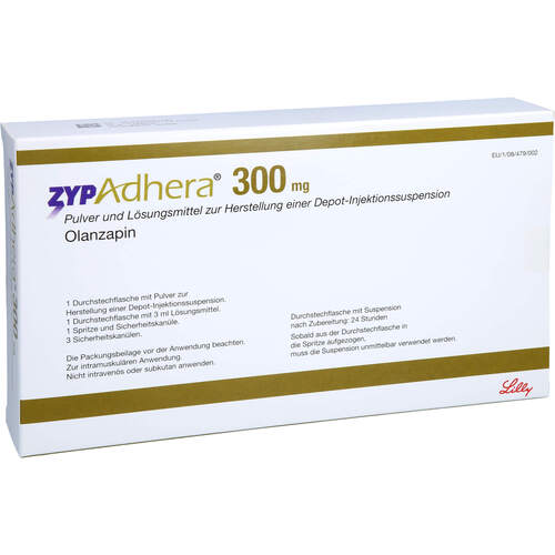 ZYPADHERA 300mg Plv.+Lsg.z.Her.e.Depot Inj.Susp., 1 Pck., Orifarm GmbH