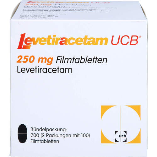 Levetiracetam UCB 250mg, 200 ST, UCB Pharma GmbH