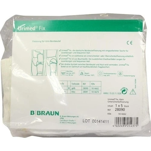 Urimed Fix klein gelb, 5 Stk., B. Braun Melsungen AG