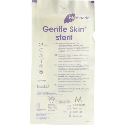 LATEX HANDSCHUHE PUDERFREI STERIL MITTEL, 2 Stk., A-1 Dental Beyer+Hämmerich