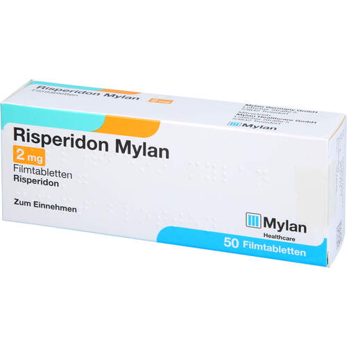 Risperidon Mylan 2mg Filmtablette, 50 Stk., Viatris Healthcare GmbH