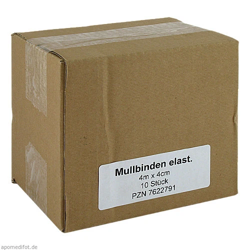 Mullbinden Elast 4mx4cm, 10 Stk., Medi Kauf Braun GmbH & Co. KG