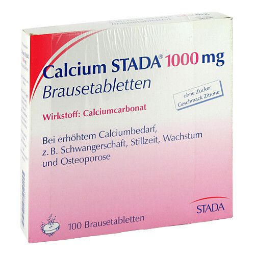 CALCIUM STADA 1000 Brausetabletten, 100 Stk., STADA GmbH