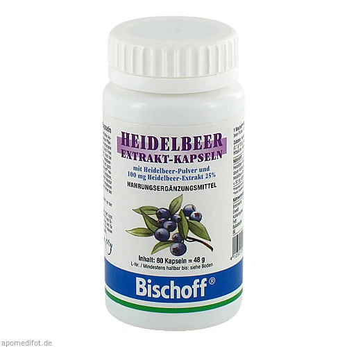 Heidelbeer-Extrakt-Kapseln, 80 Stk., Dr. Gottschalk Nahrungsmittel GmbH & Co. KG
