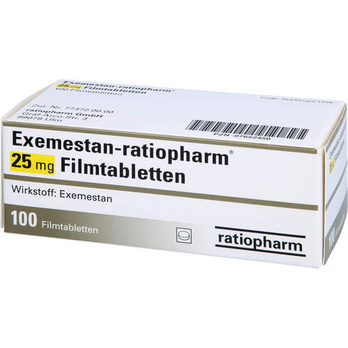 Exemestan-ratiopharm 25mg Filmtabletten, 100 Stk., ratiopharm GmbH