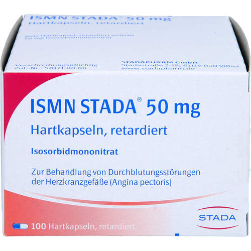 ISMN STADA 50mg Hartkapseln retardiert, 100 Stk., STADAPHARM GmbH