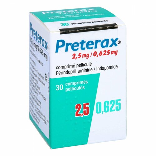 Preterax N 2.5mg/0.625mg Filmtabletten, 30 Stk., Emra-Med Arzneimittel GmbH