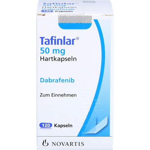 Tafinlar 50mg Hartkapseln, 1x120 Stk., Novartis Pharma GmbH Tafinlar 50mg Hartkapseln, 1x120 Stk., Novartis Pharma GmbH