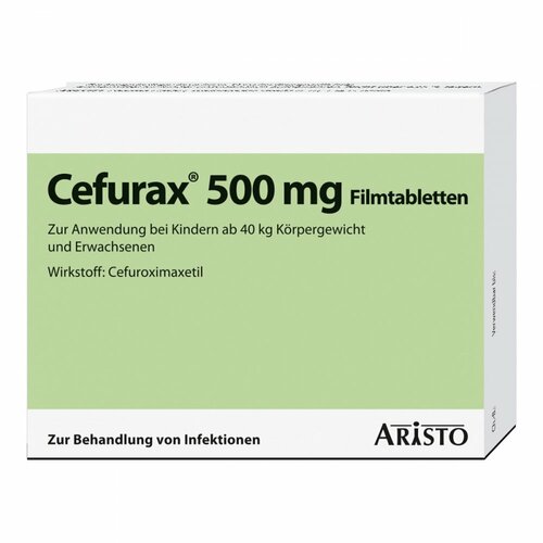 Cefurax 500mg Filmtabletten, 20 Stk., Aristo Pharma GmbH