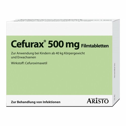 Cefurax 500mg Filmtabletten, 20 ST, Aristo Pharma GmbH