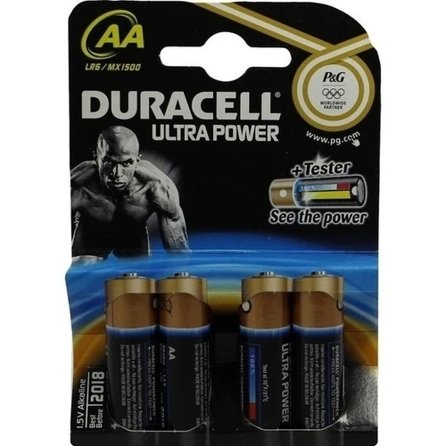 Duracell Ultra Power-AA(MN1500/LR6) K4 m Powerch., 4 Stk., Duracell Germany GmbH