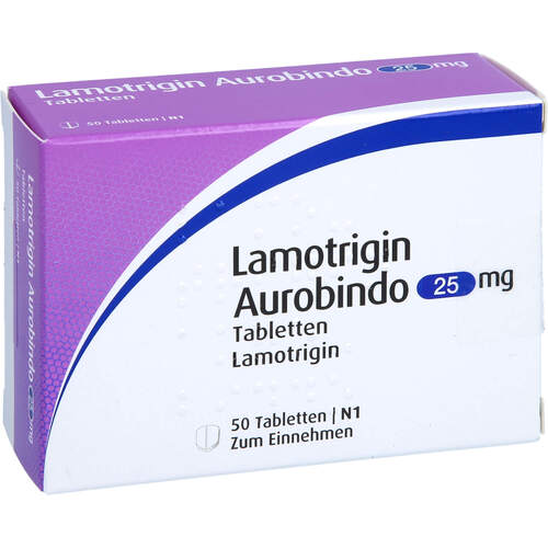 LAMOTRIGIN AUROBINDO 25MG TABLETTEN, 50 ST, PUREN Pharma GmbH & Co. KG