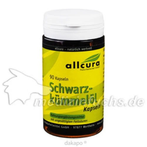 Schwarzk&uuml;mmel&ouml;l Kapseln, 90 Stk., Allcura Naturheilmittel GmbH