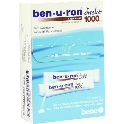 BEN-U-RON direkt 1.000 mg Granulat Cappuccino, 10 Stk., bene Arzneimittel GmbH