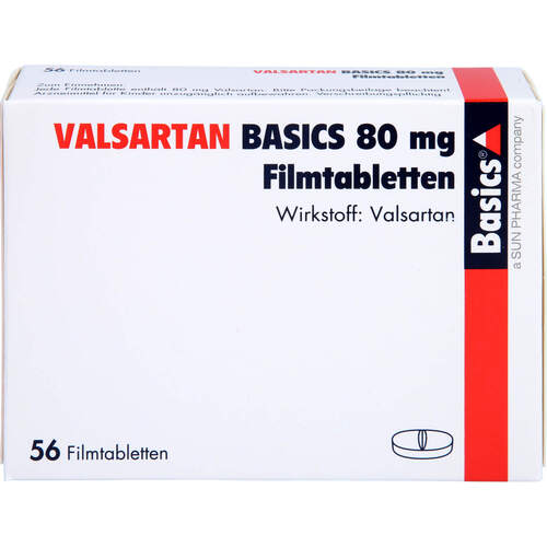 VALSARTAN BASICS 80mg Filmtabletten, 56 ST, Basics GmbH