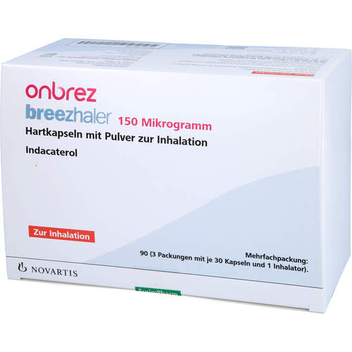 Onbrez Breezhaler 150ug Hartkps.m.Pulv.z.Inhal., 3X30 ST, Eurimpharm Arzneimittel GmbH