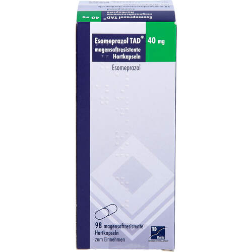 Esomeprazol TAD 40mg magensaftresist.Hartkapseln, 98 ST, TAD Pharma GmbH