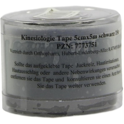 Kinesiologie Tape 5cmx5m schwarz, 1 Stk., R&ouml;mer-Pharma GmbH