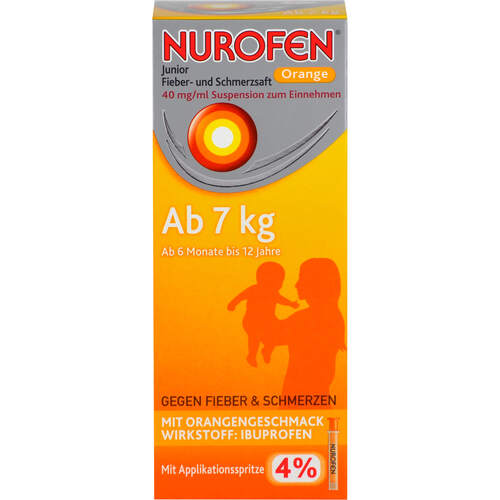 NUROFEN Junior Fieber-u.Schmerzsaft Oran.40 mg/ml, 100 ml, Reckitt Benckiser Deutschland GmbH