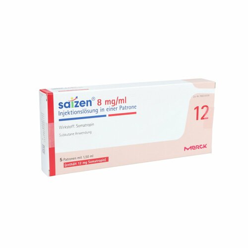 Saizen 12mg (8mg/ml) Injektionslösung, 5 st, Merck Healthcare Germany GmbH