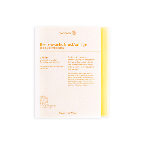 Bienenwachs-Brustauflage Scha/Woll/Vlies, 3 Stk., Wachswerk Dirk Otto e.K.
