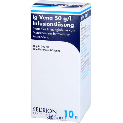 Ig Vena 5% 10g/200ml, 1 Stk., Kedrion Biopharma GmbH Ig Vena 5% 10g/200ml, 1 Stk., Kedrion Biopharma GmbH