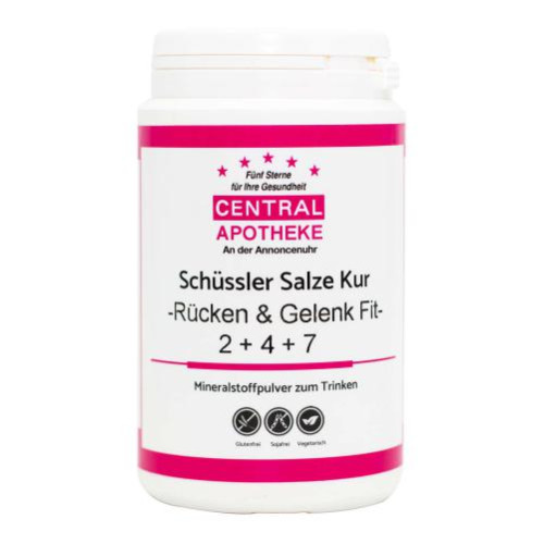 Schüssler Salze Kur Rücken & Gelenk Fit 2 + 4 + 7 225 g Pulver, 225 g, Central-Apotheke