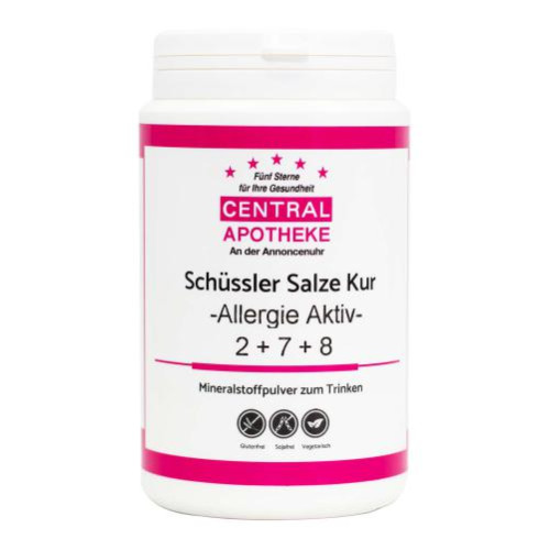 Schüssler Salze Kur Allergie Aktiv 2 + 7 + 8 225 g Pulver, 225 g, Central-Apotheke