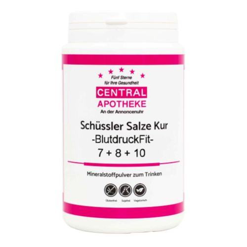 Schüssler Salze Kur BlutdruckFit 7 + 8 + 10 225 g Pulver, 225 g, Central-Apotheke