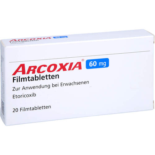ARCOXIA 60mg Filmtabletten, 20 Stk., Axicorp Pharma GmbH ARCOXIA 60mg Filmtabletten, 20 Stk., Axicorp Pharma GmbH