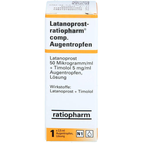 Latanoprost-ratiopharm comp. Augentropfen, 1x2,5 ml, ratiopharm GmbH