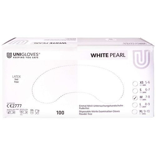 Einmal Handschuhe Nitril wei&szlig; M, 100 Stk., Param GmbH
