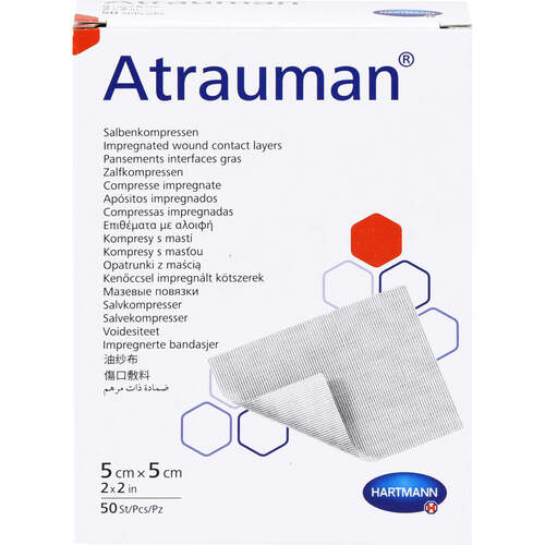 Atrauman 5x5cm steril Kompressen, 50 Stk., Tora Pharma GmbH
