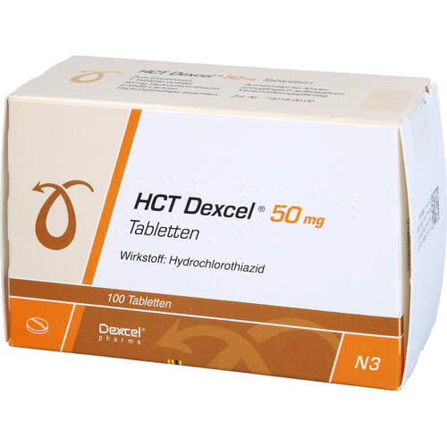 HCT Dexcel 50mg, 100 ST, Dexcel Pharma GmbH