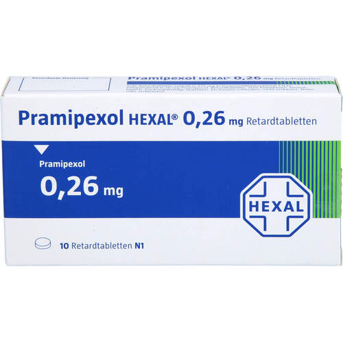 Pramipexol HEXAL 0.26 mg Retardtabletten, 10 Stk., HEXAL AG