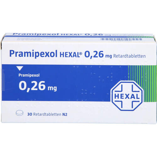 Pramipexol HEXAL 0.26 mg Retardtabletten, 30 ST, HEXAL AG