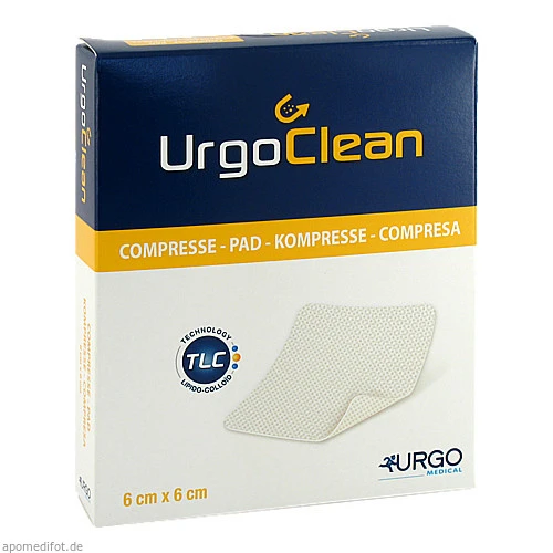 UrgoClean Kompresse 6x6cm, 10 Stk., Urgo GmbH