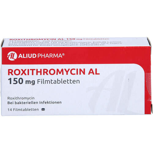 Roxithromycin AL 150 mg FTA, 14 ST, Aliud Pharma GmbH