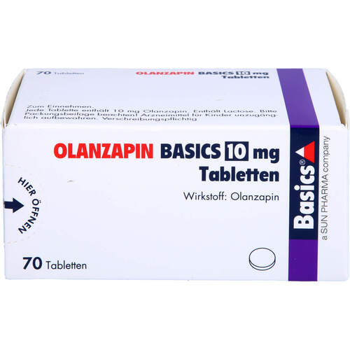 OLANZAPIN BASICS 10mg Tabletten, 70 ST, Basics GmbH