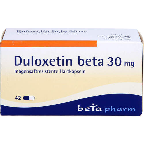 Duloxetin beta 30 mg magensaftresistente Hartkaps., 42 ST, betapharm Arzneimittel GmbH