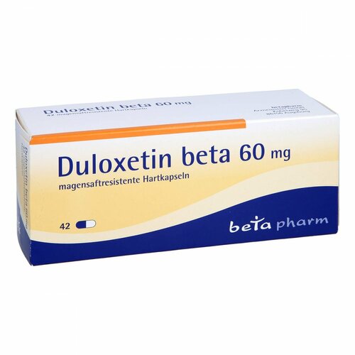 Duloxetin beta 60 mg magensaftresistente Hartkaps., 42 ST, betapharm Arzneimittel GmbH