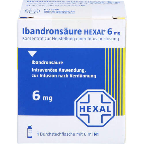 Ibandronsäure HEXAL 6mg Durchstechflasche, 1 Stk., HEXAL AG